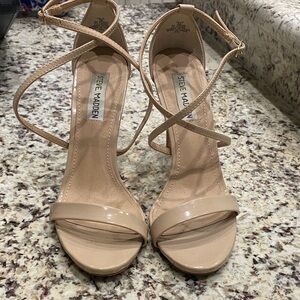 Steve Madden Beige Strappy Heels